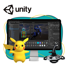 Мир игр на Unity 2D на популярном движке + AI-помощники - КИБЕРшкола программирования для детей, компьютерные курсы для школьников, начинающих и подростков - KIBERone г. Жуковский