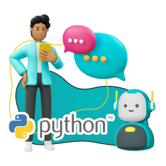 Умный чат-бот на Python - КИБЕРшкола программирования для детей, компьютерные курсы для школьников, начинающих и подростков - KIBERone г. Жуковский