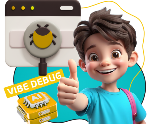 Тестирование & Vibe Debug. Охотники за багами - КИБЕРшкола программирования для детей, компьютерные курсы для школьников, начинающих и подростков - KIBERone г. Жуковский
