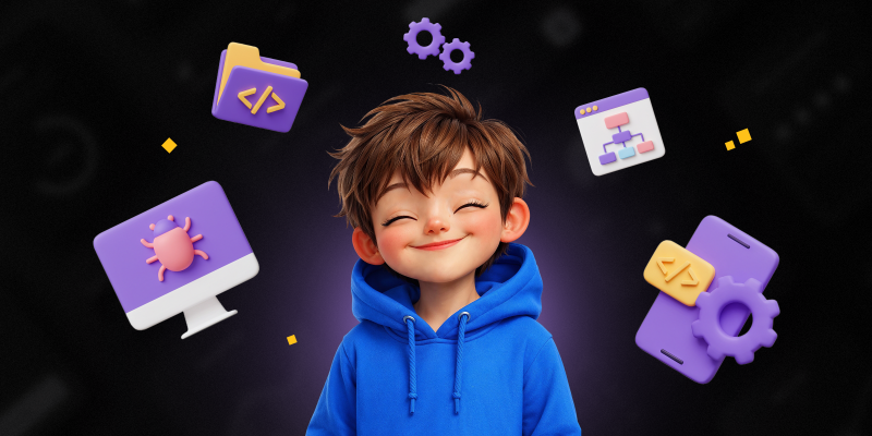 Идеальный сайт с нуля: код, дизайн и AI-помощник - КИБЕРшкола программирования для детей, компьютерные курсы для школьников, начинающих и подростков - KIBERone г. Жуковский